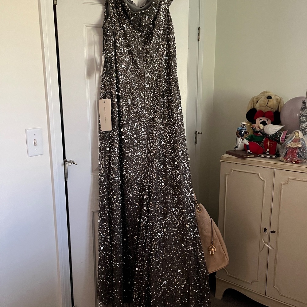 Adrianna Pepprel sequin dress/gown - Picture 3 of 4